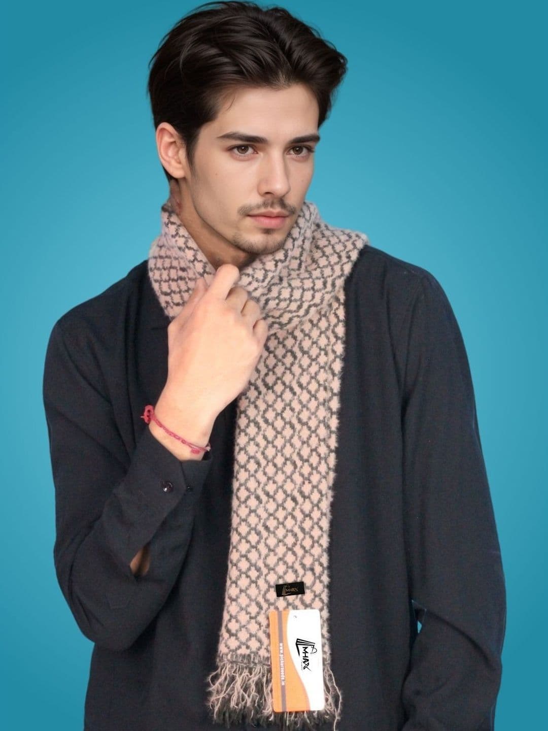 MHAX Men Patterned Merino Wool Mufflers - view 1