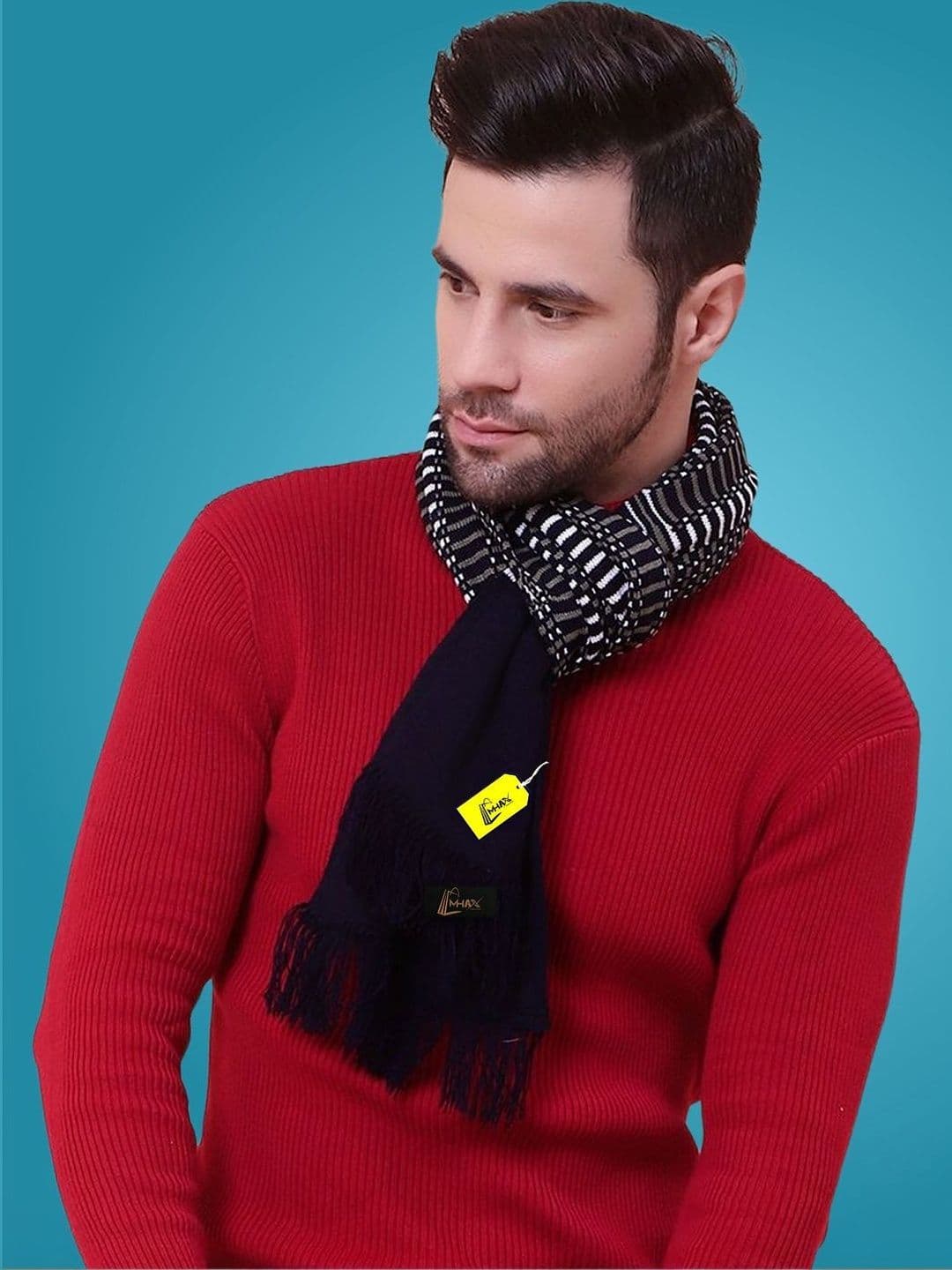 MHAX Men Striped Merino Wool Mufflers - view 1