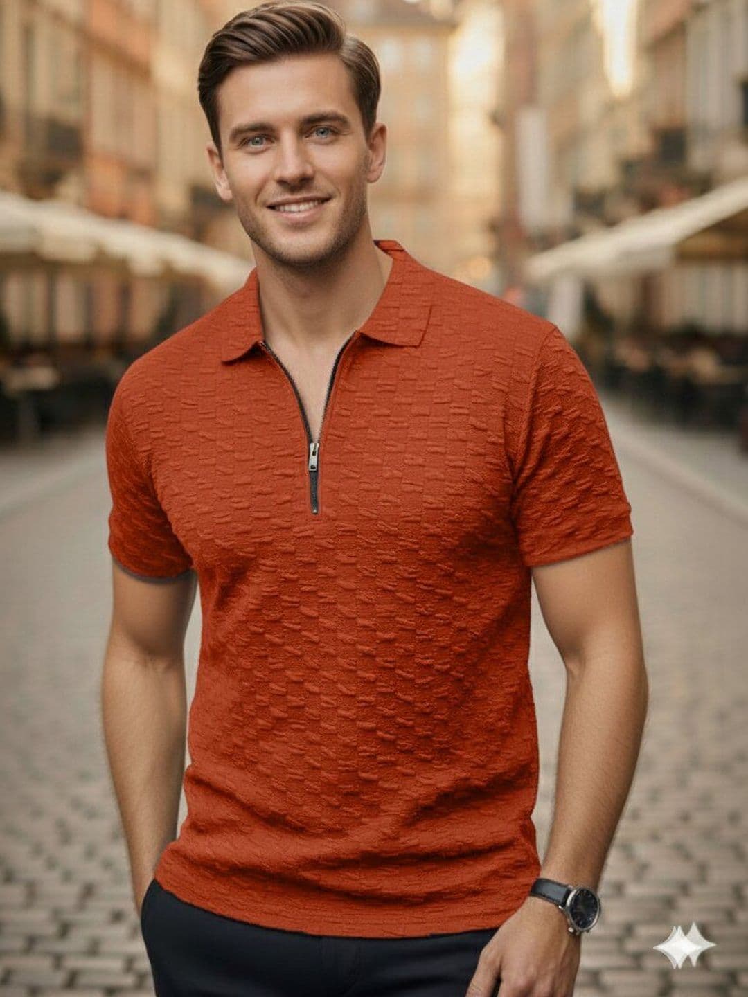 Kook N Keech Men Polo Collar T-shirt - view 1