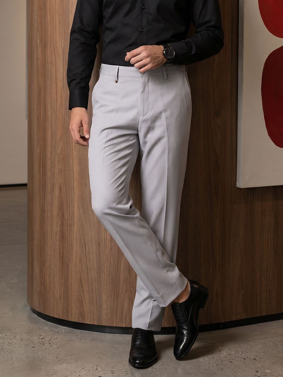 INVICTUS Men Woven Formal Trousers - view 1