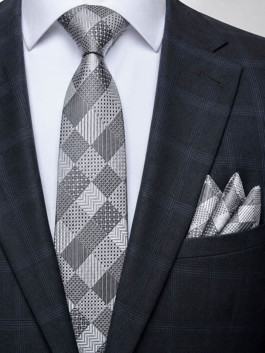 Cazzano Men Checked Skinny Tie - view 1