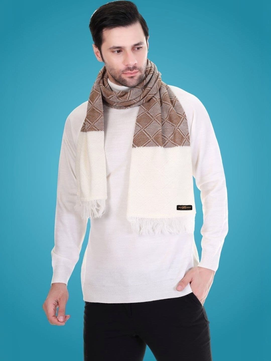 MHAX Men Patterned Merino Wool Mufflers - view 1