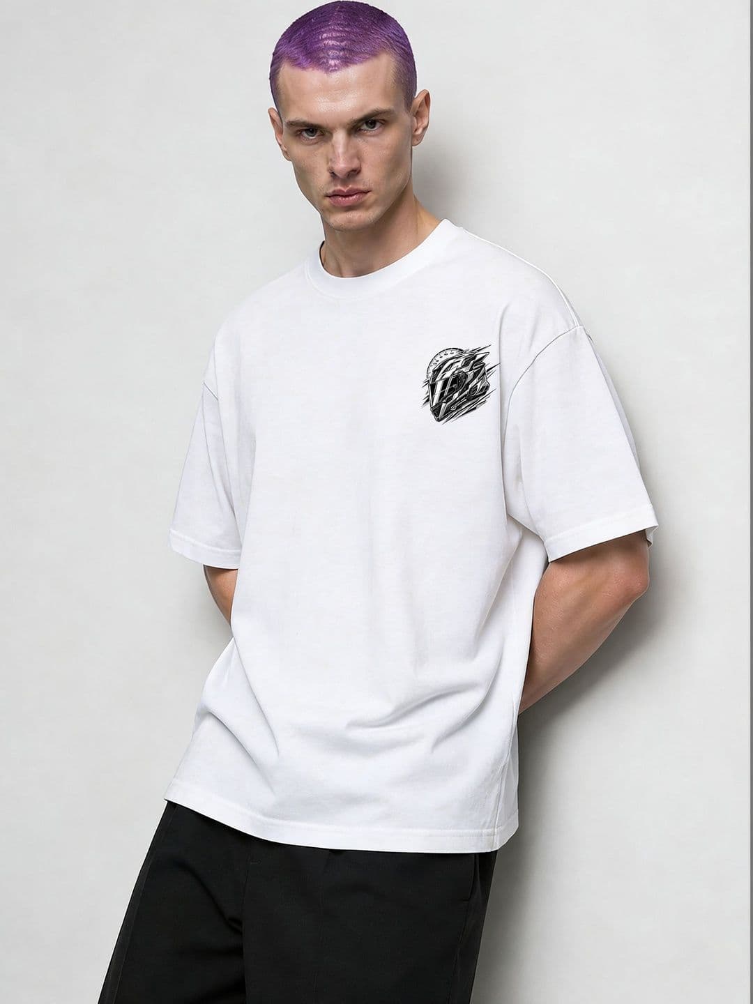 FARDA Unisex Printed Drop-Shoulder Sleeves T-shirt - view 1
