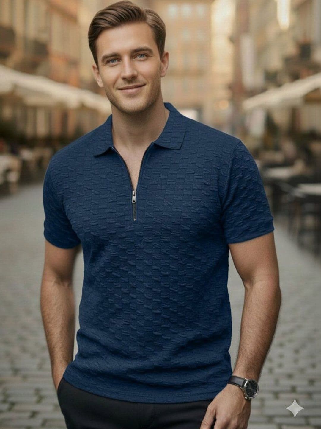 Kook N Keech Men Polo Collar T-shirt - view 1