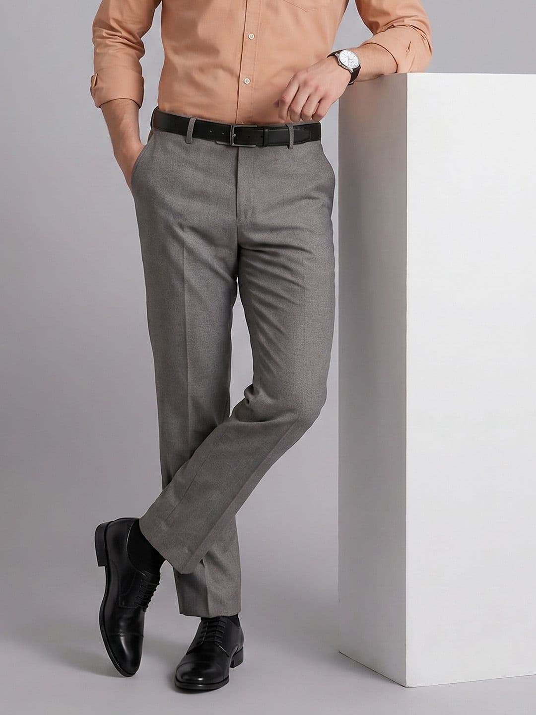 Arrow Men Tapered Fit Formal Trousers - view 1