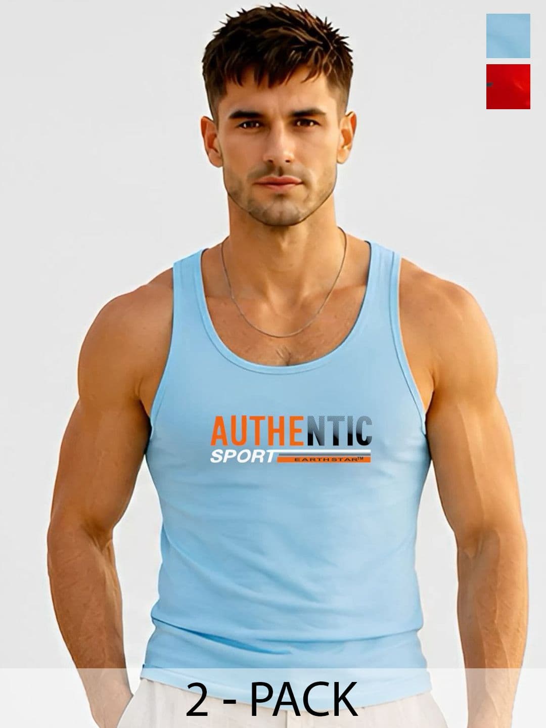 EARTH STAR Printed Cotton Blend Tank - view 1