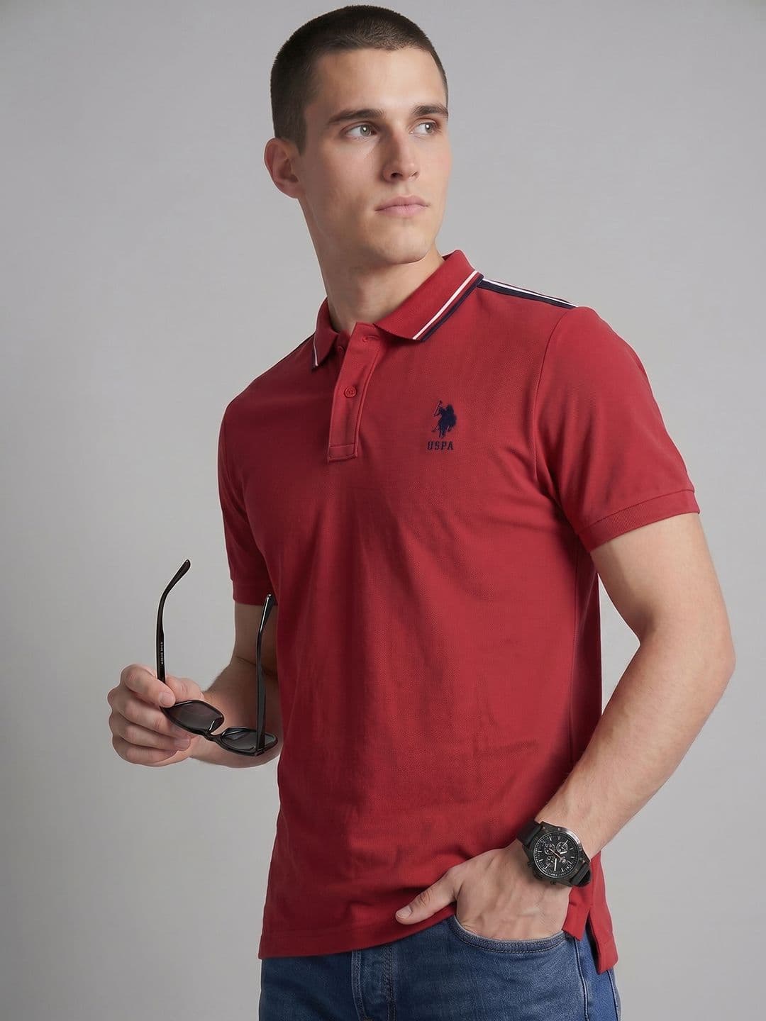 U.S. Polo Assn. Cotton Polo Collar T-shirt - view 1