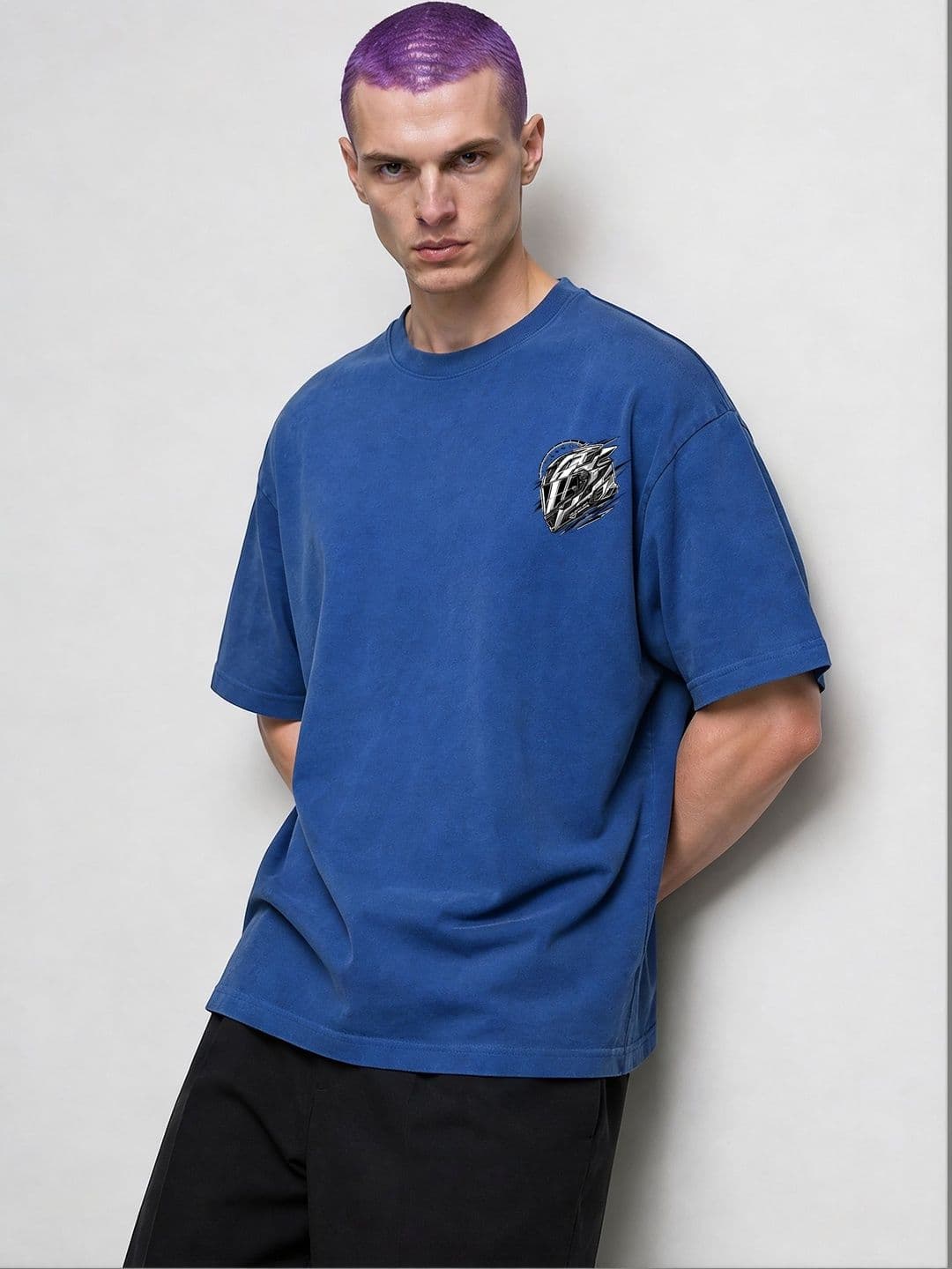 FARDA Unisex Printed Drop-Shoulder Sleeves T-shirt - view 1