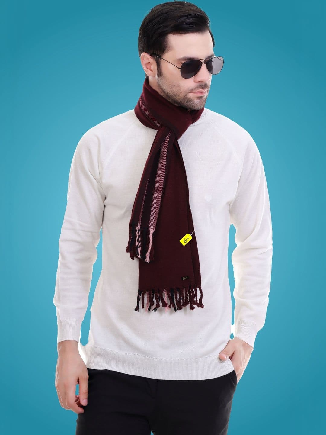 MHAX Men Striped Merino Wool Mufflers - view 1