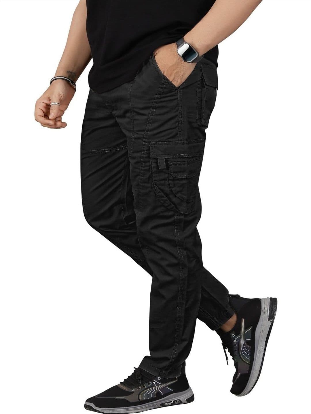 R.Code by The Roadster Life Co. Men Comfort Cargos Trousers - view 1