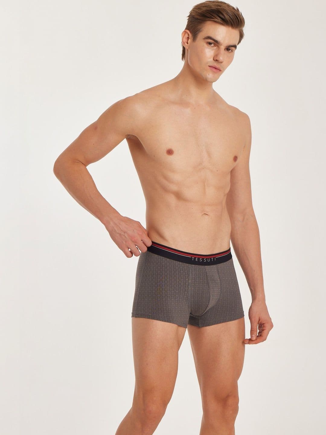 TESSUTI Men Self Design Assorted Cotton Boxer-Style Briefs - view 1
