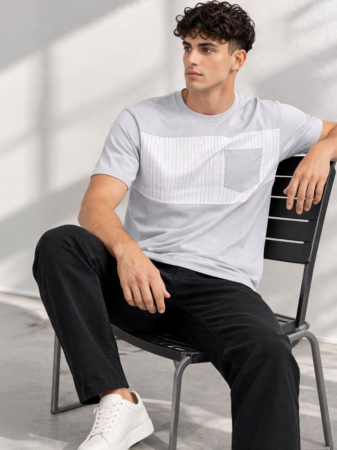 SMOKHEAD Men Regular Fit Round Neck Cotton Solid T-Shirt - view 1