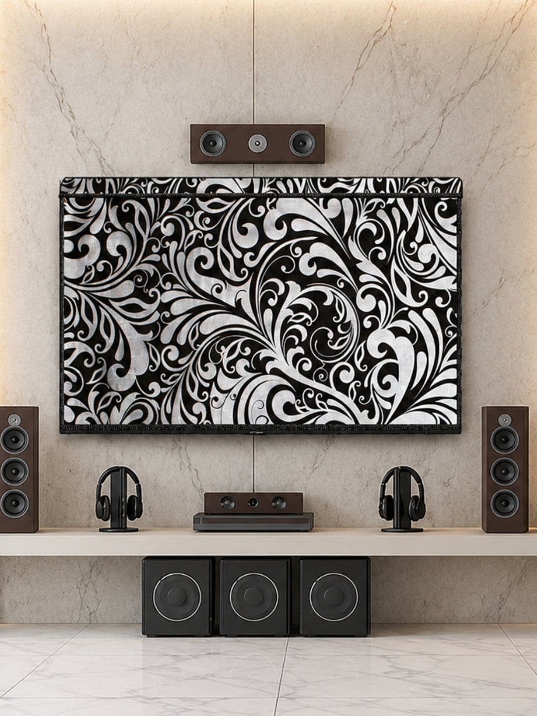 MW PRINTS LED TV Flap Cover For 43 Inch Waterproof Dustproof Compatible With All Models - view 1