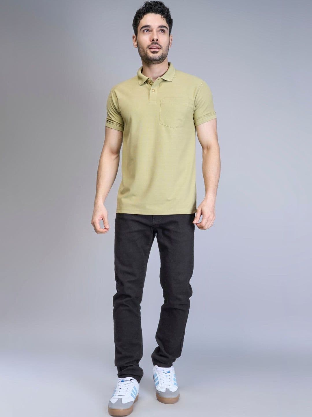 MAXZONE Men Polo Collar Pockets T-shirt - view 1