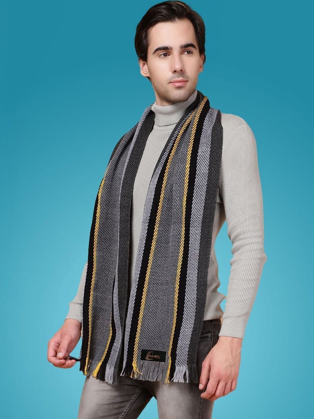 MHAX Men Striped Merino Wool Mufflers - view 1