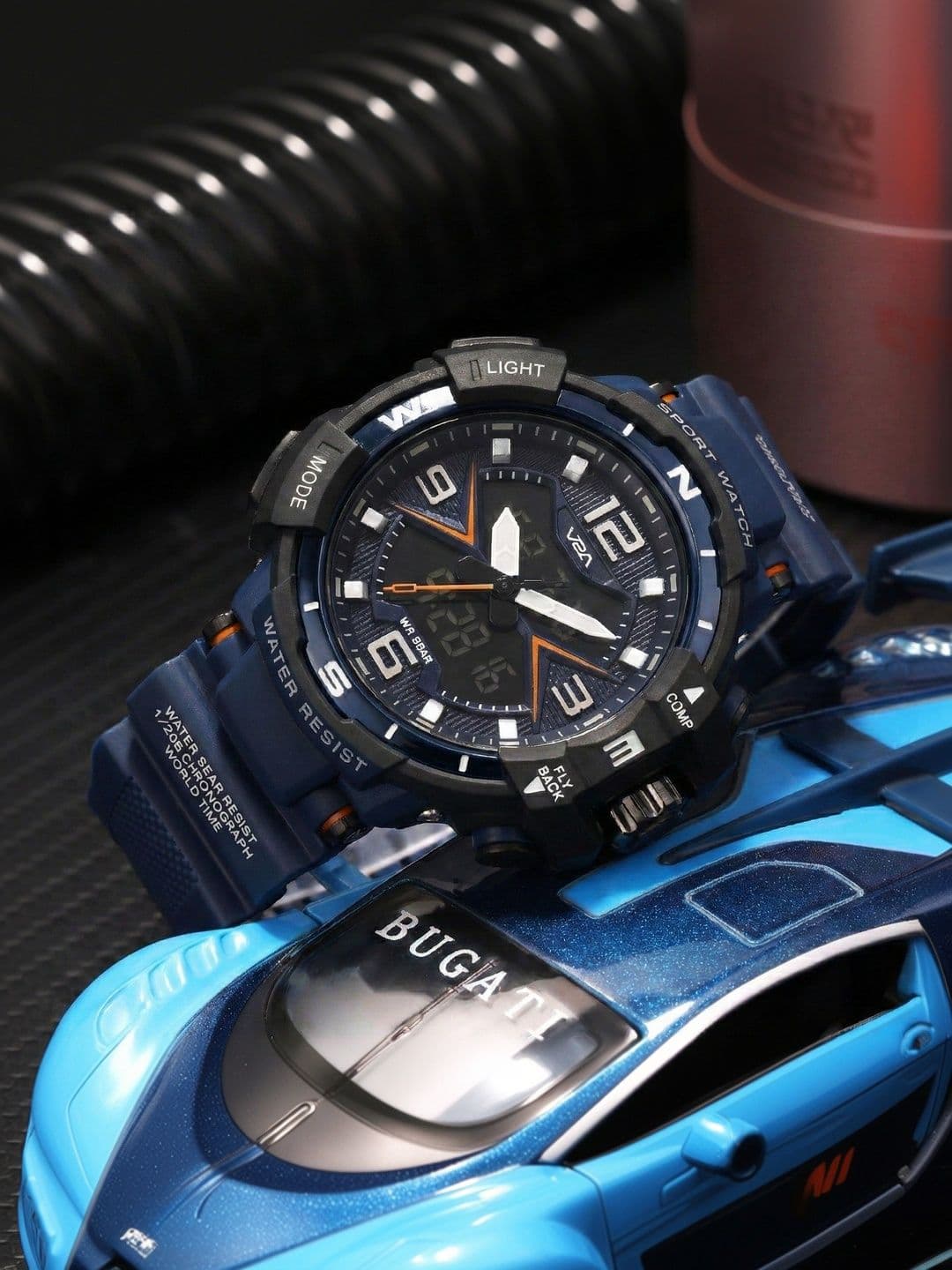 V2A Men Dial & Straps Analogue and Digital Watch V2A-JF-1517-Bu-Bu - view 1