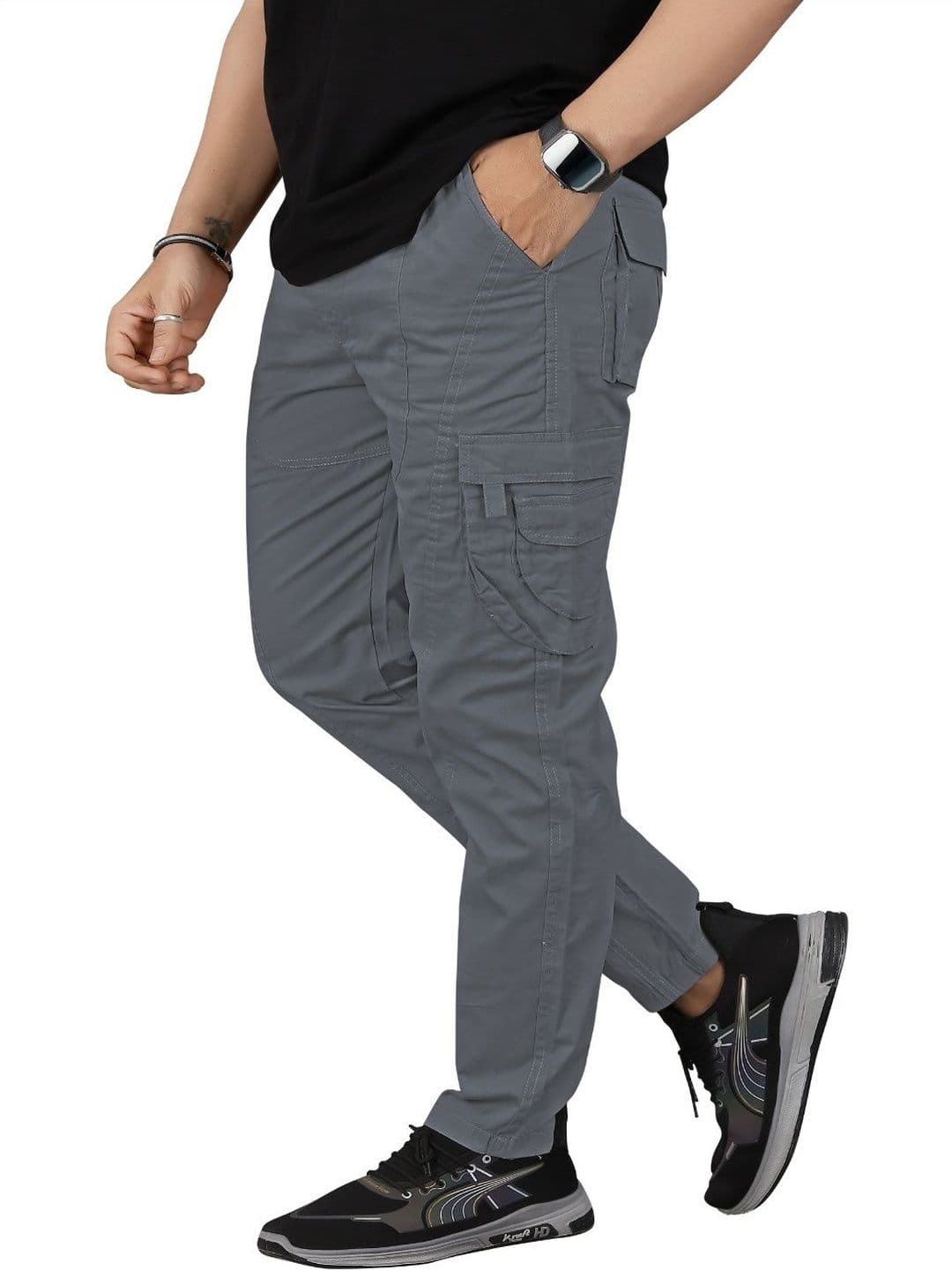 R.Code by The Roadster Life Co. Men Comfort Cargos Trousers - view 1