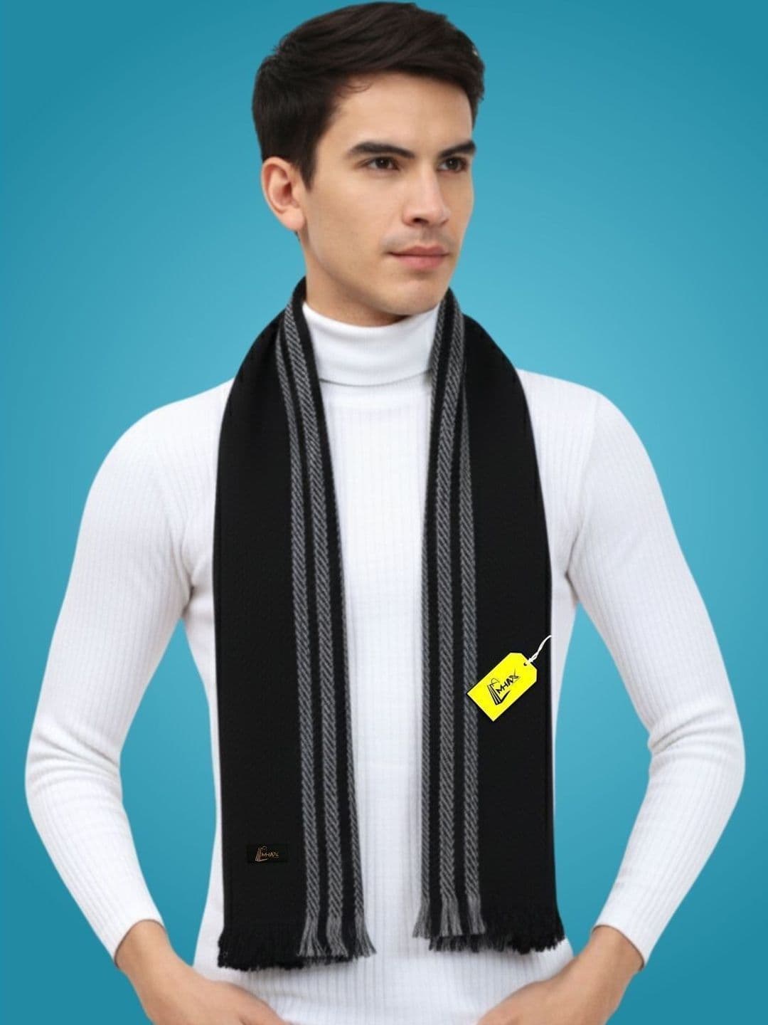 MHAX Men Striped Merino Wool Mufflers - view 1