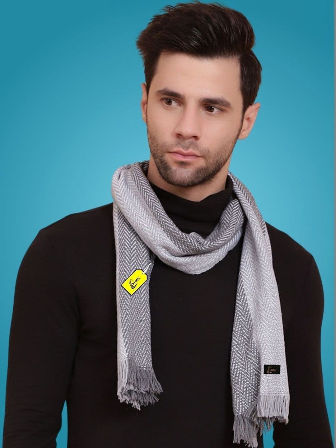 MHAX Men Patterned Merino Wool Mufflers - view 1