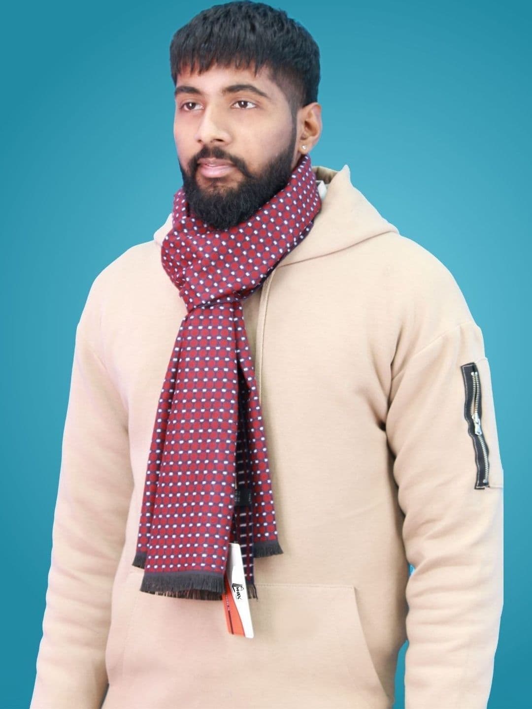 MHAX Men Patterned Merino Wool Mufflers - view 1