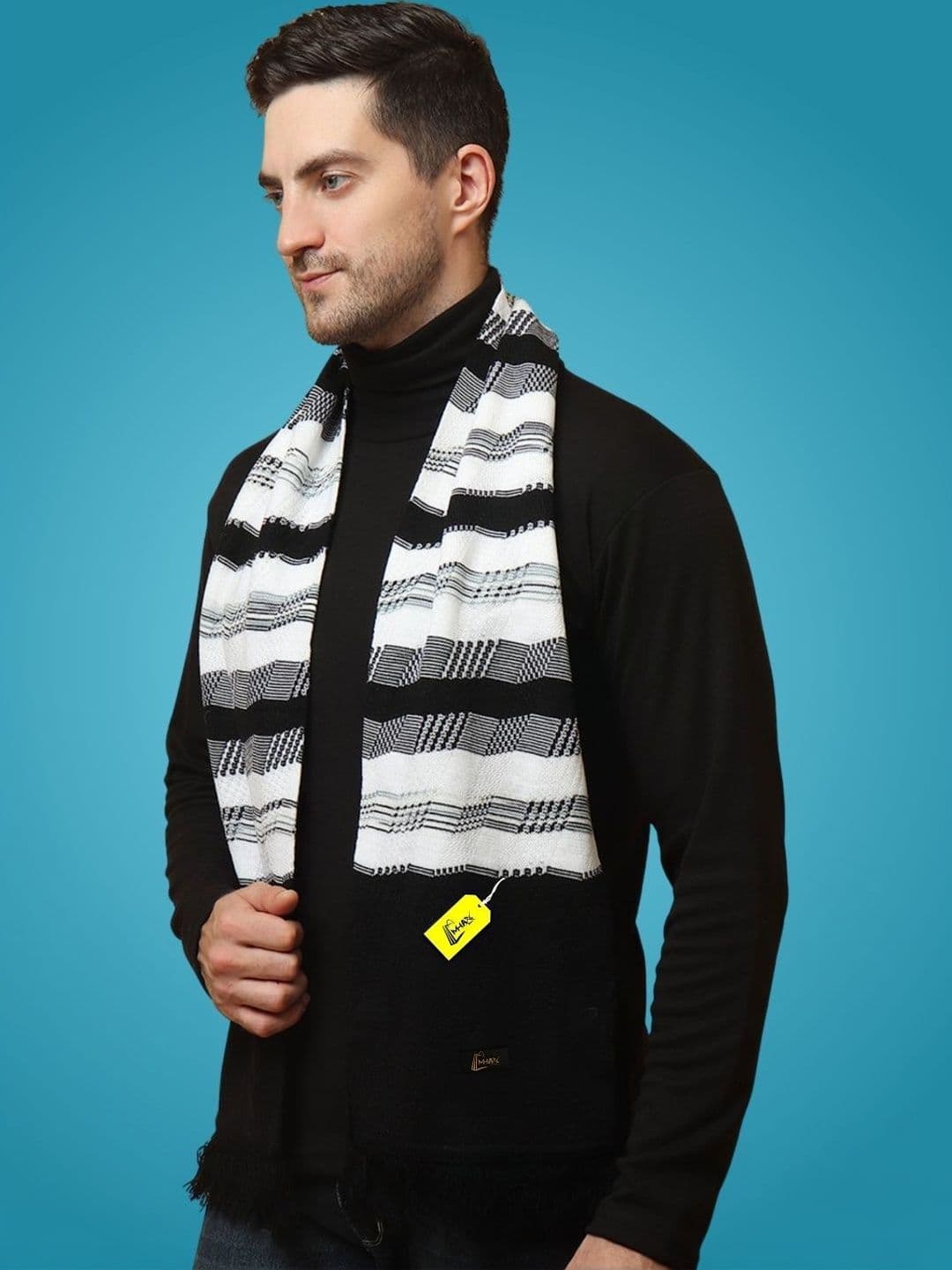 MHAX Men Striped Merino Wool Mufflers - view 1