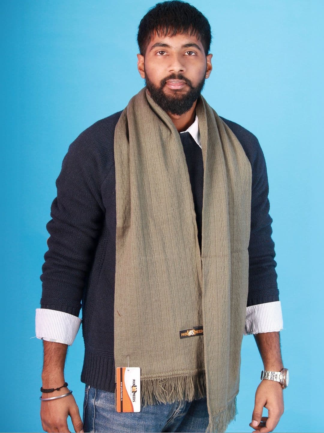 MHAX Men Ribbed Merino Wool Mufflers - view 1