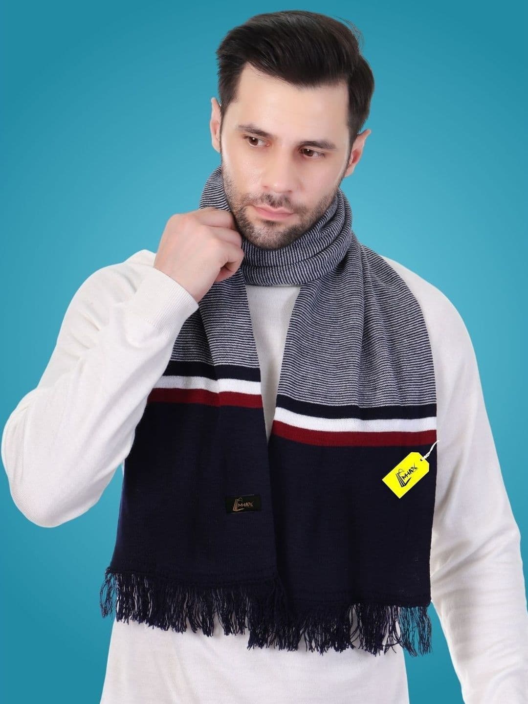 MHAX Men Striped Merino Wool Mufflers - view 1