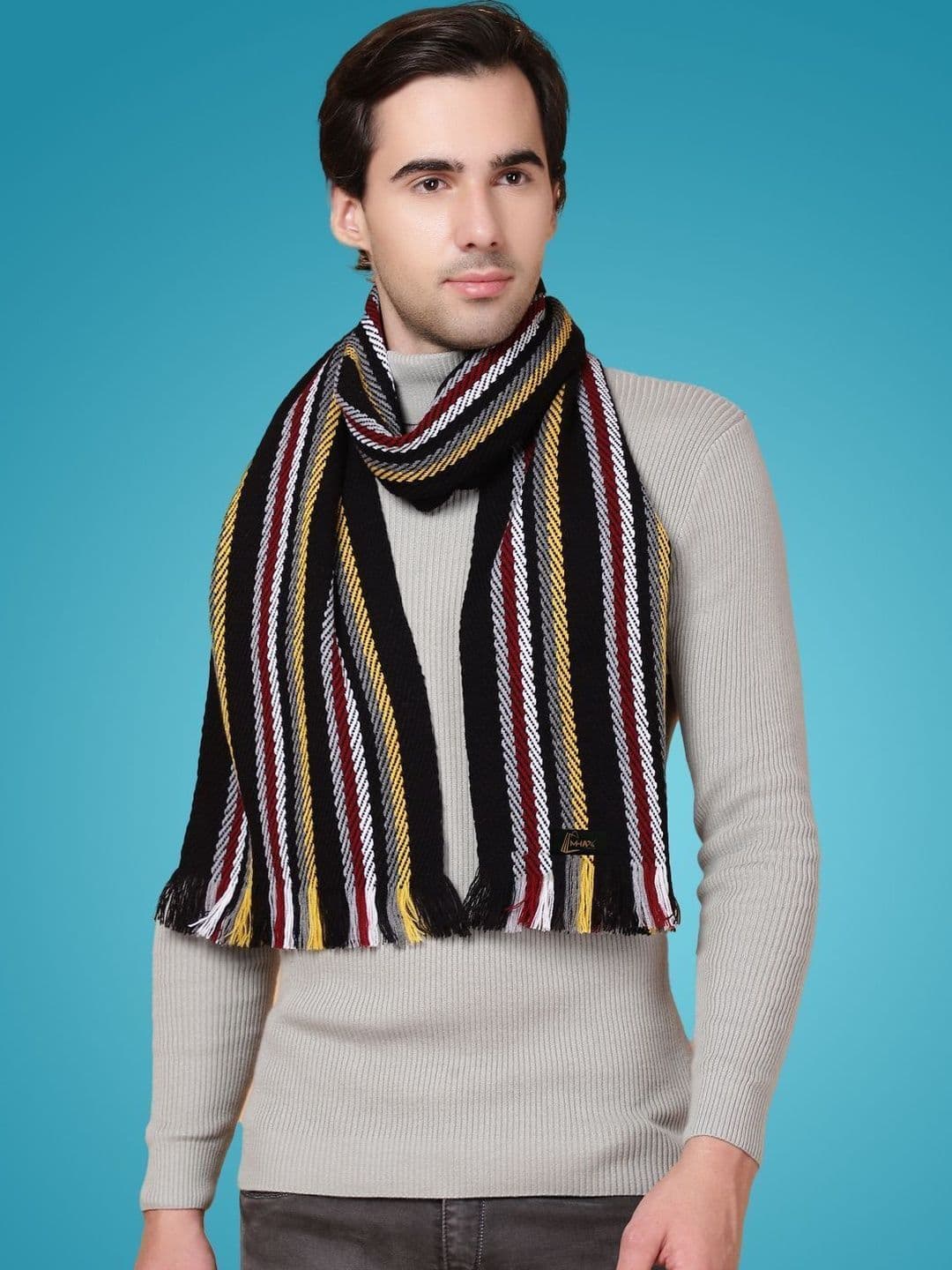 MHAX Men Striped Merino Wool Mufflers - view 1