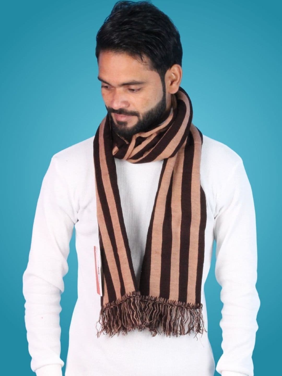 MHAX Men Striped Merino Wool Mufflers - view 1