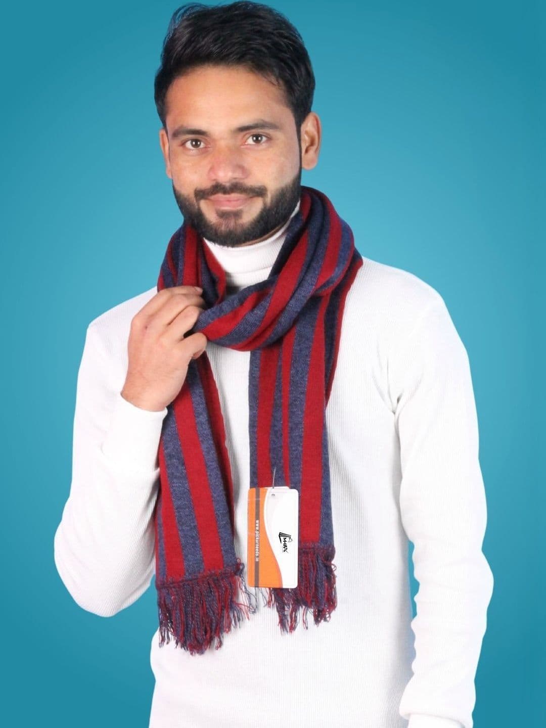 MHAX Men Striped Merino Wool Mufflers - view 1
