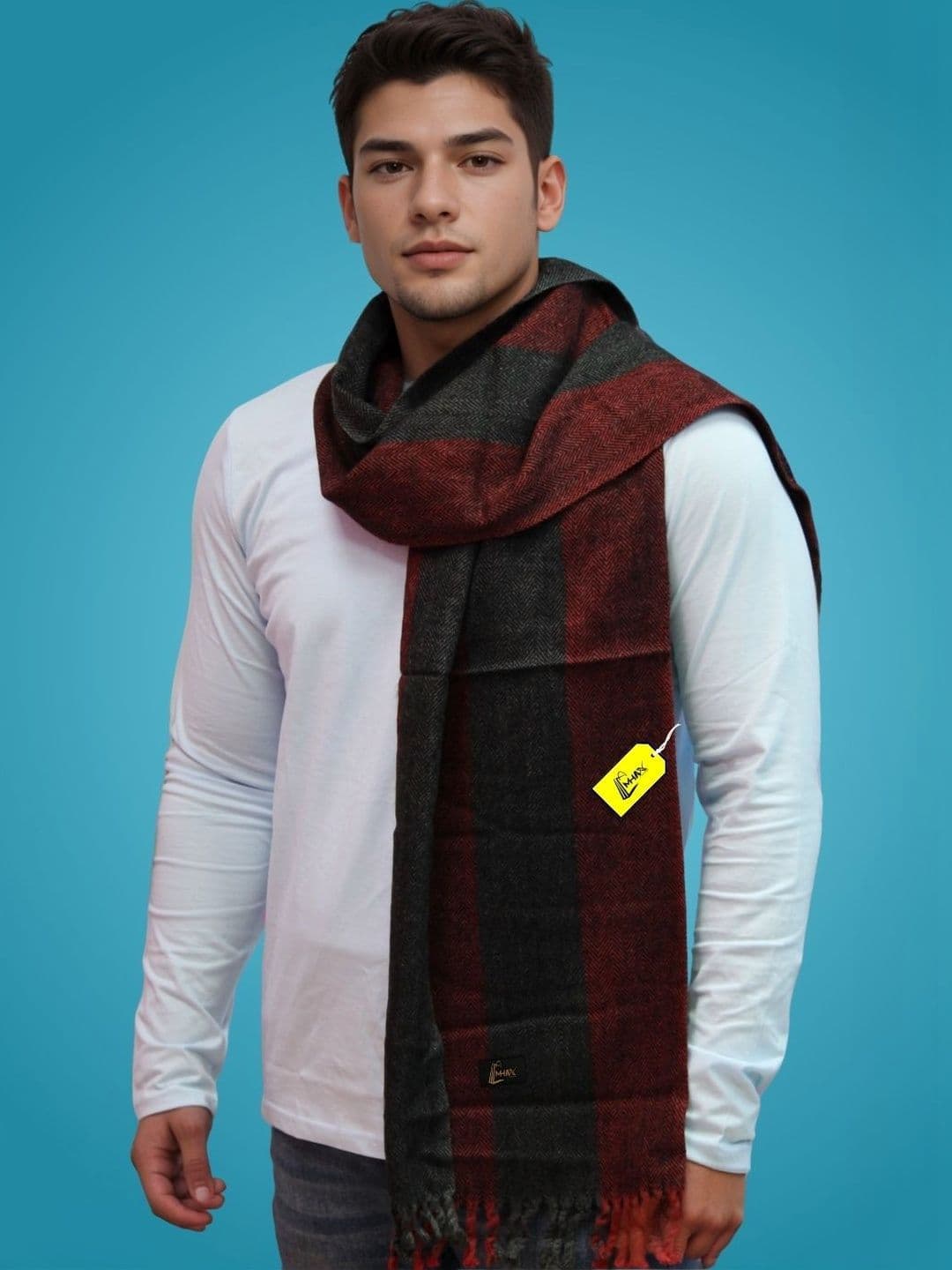 MHAX Men Striped Merino Wool Mufflers - view 1
