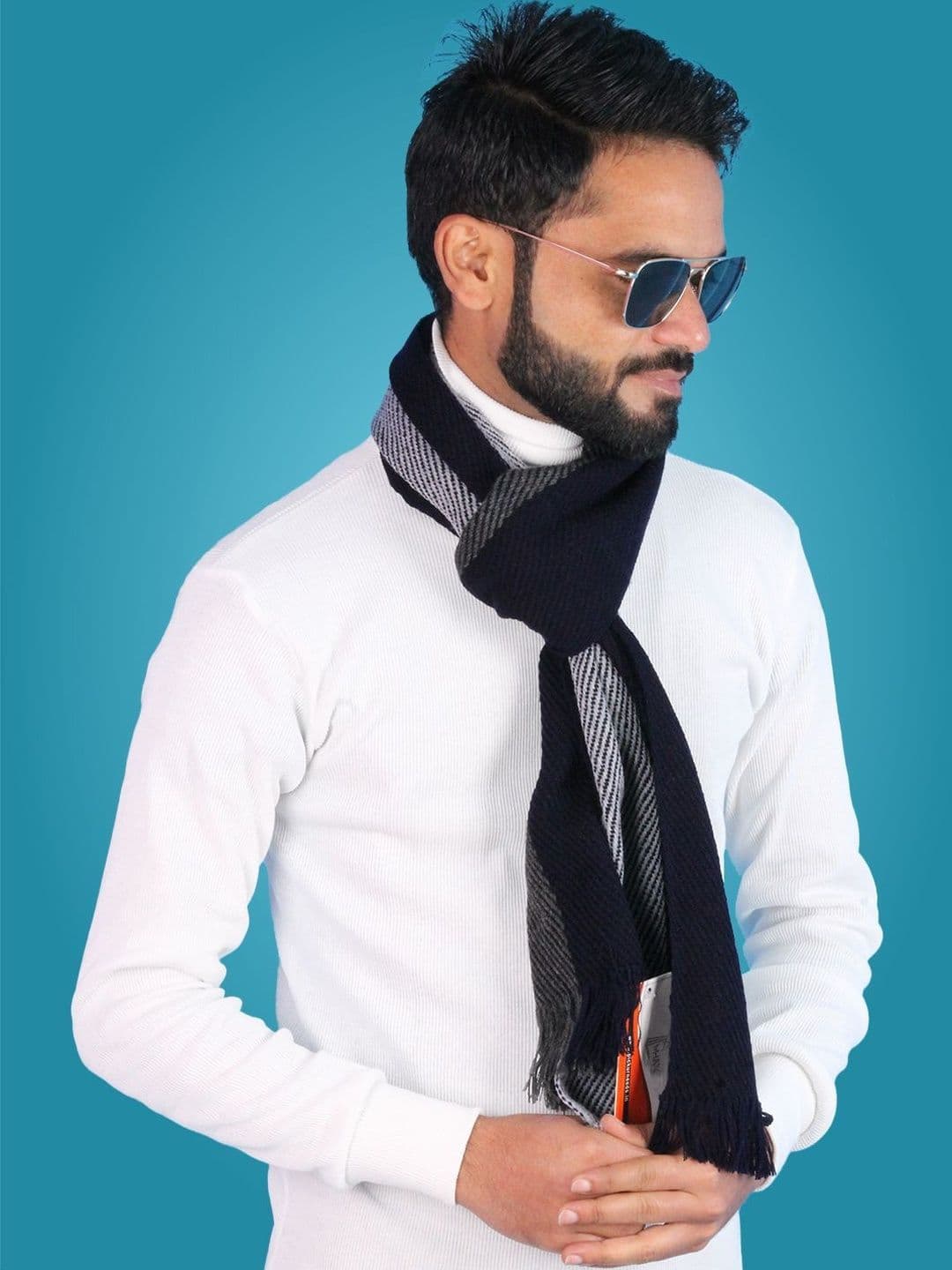 MHAX Men Striped Merino Wool Mufflers - view 1