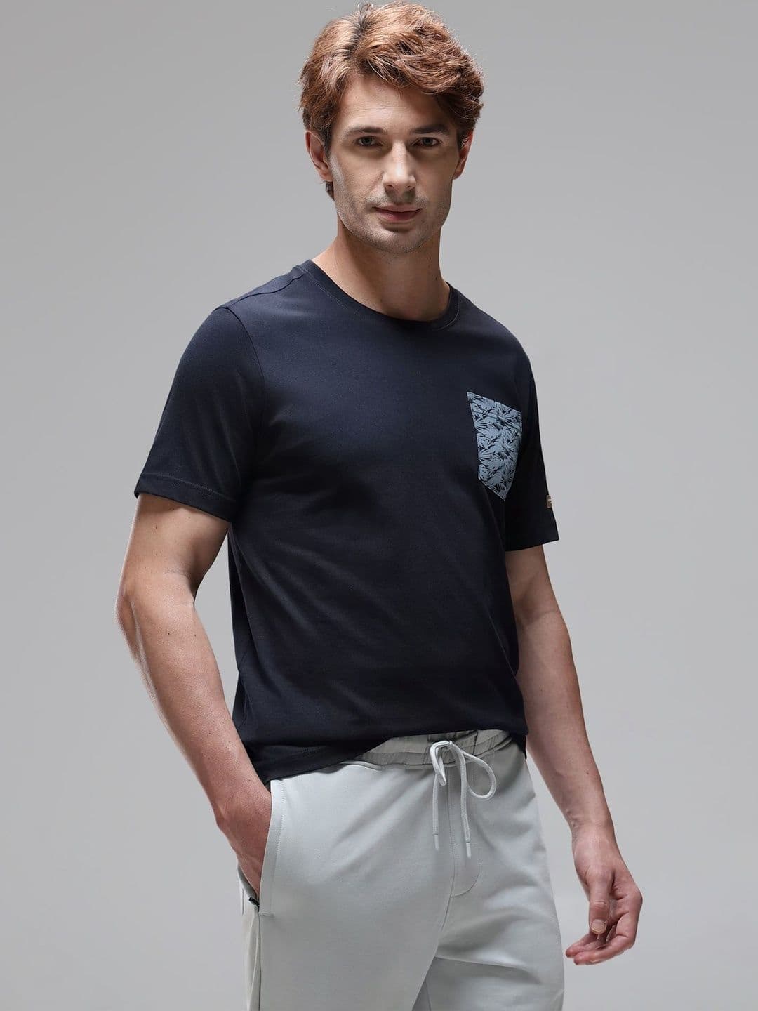 U.S. Polo Assn. Printed Cotton Round Neck Regular Lounge Tshirts - view 1