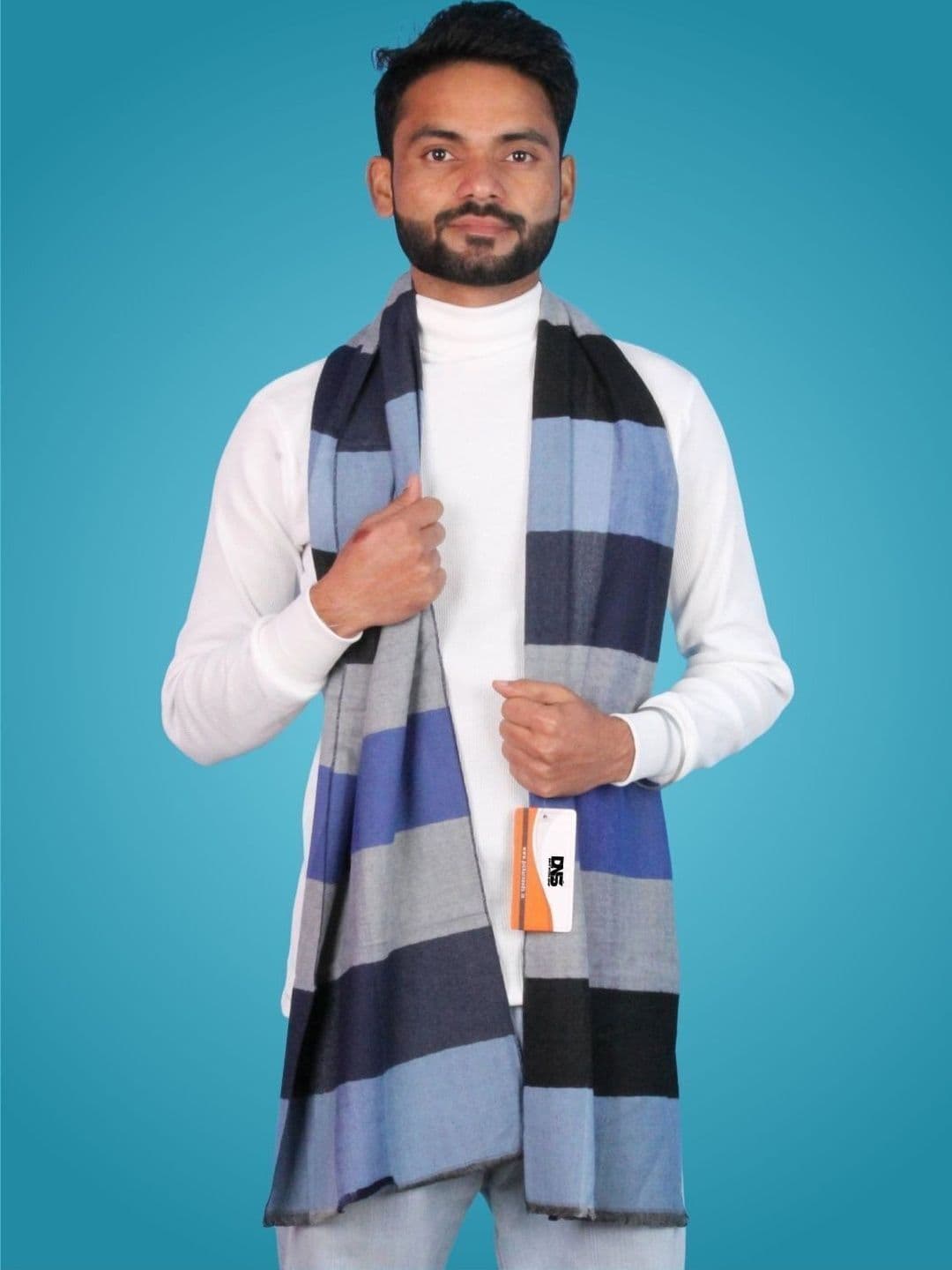 MHAX Men Striped Merino Wool Mufflers - view 1