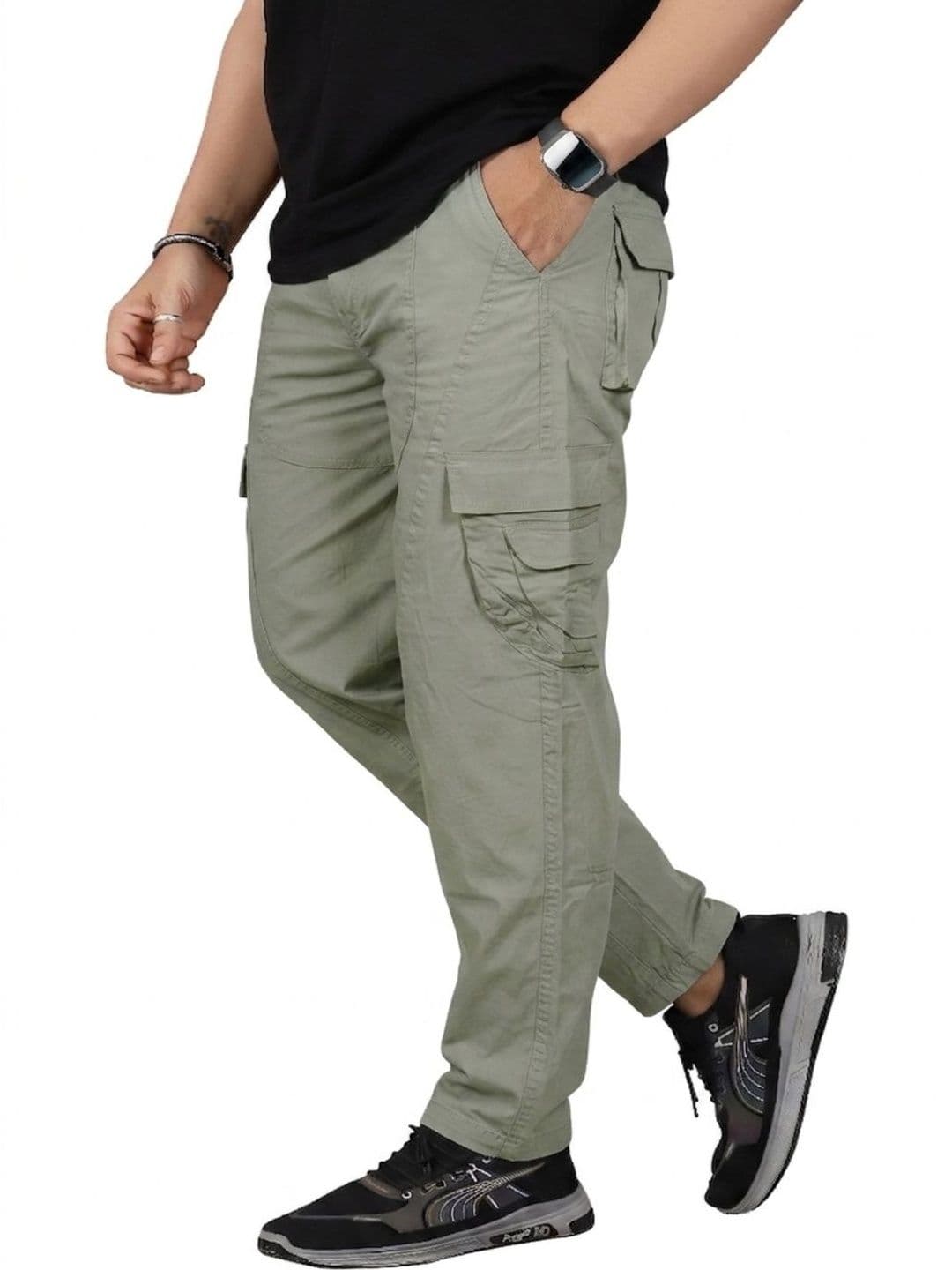 R.Code by The Roadster Life Co. Men Comfort Cargos Trousers - view 1