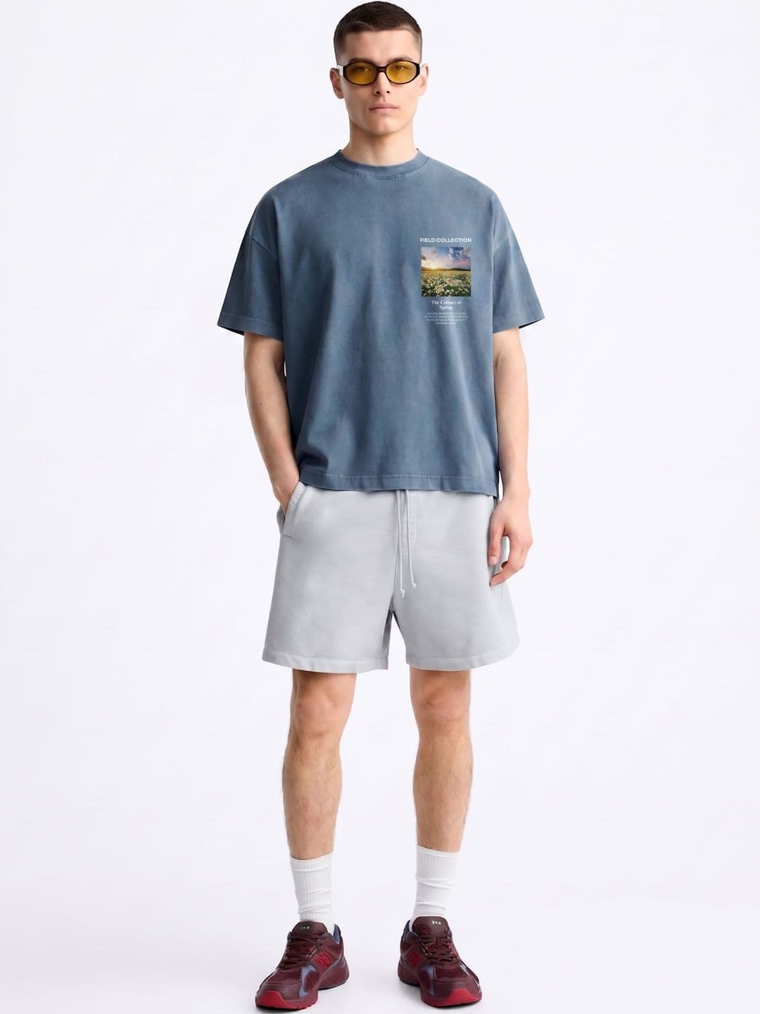 MISCHIEF MONKEY Men Printed Drop-Shoulder Sleeves T-shirt - view 1