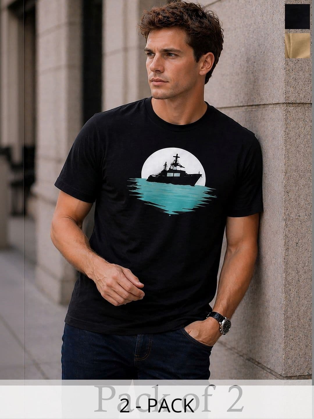 MaverIQ Men 2 Printed T-shirt - view 1