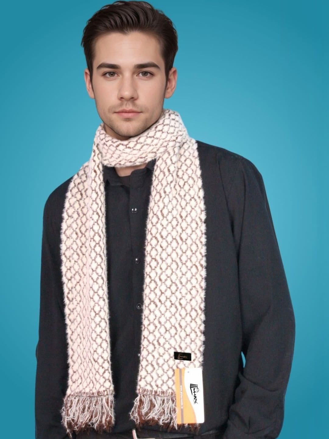 MHAX Men Patterned Merino Wool Mufflers - view 1