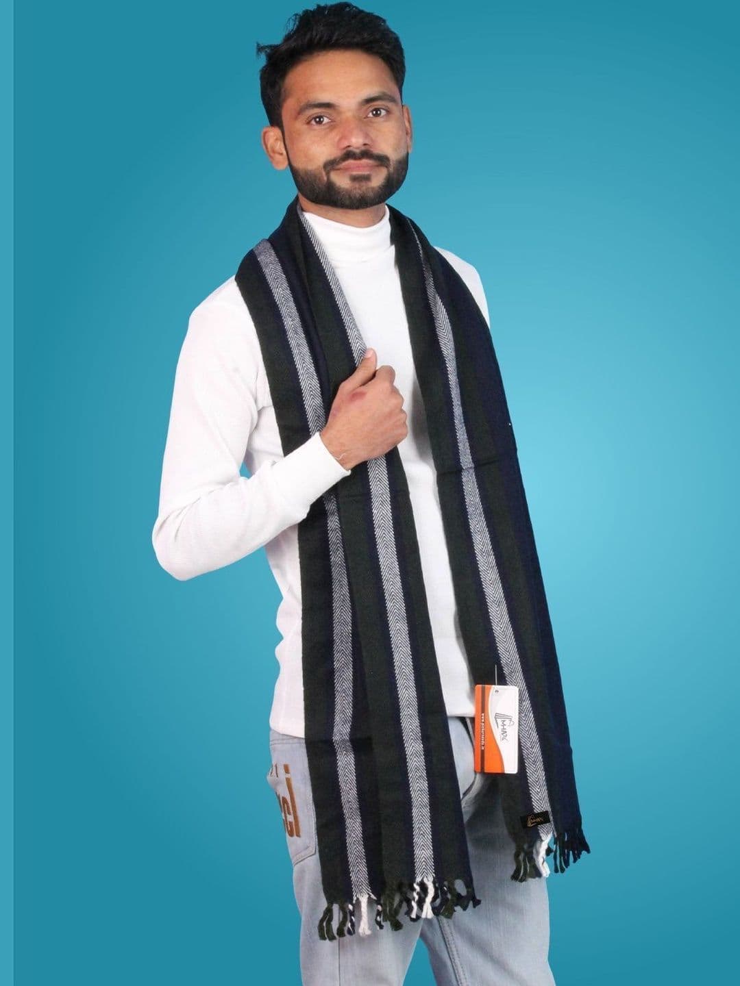 MHAX Men Striped Merino Wool Mufflers - view 1