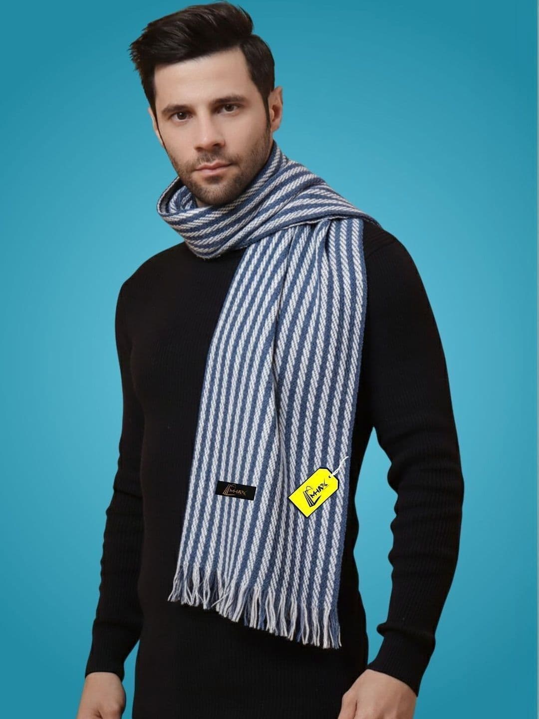MHAX Men Striped Merino Wool Mufflers - view 1