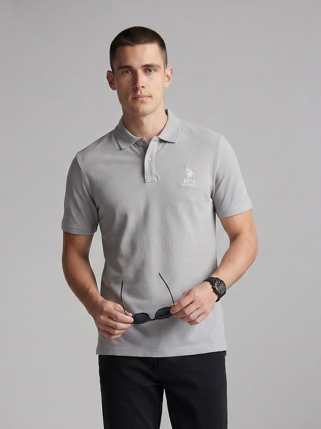 U.S. Polo Assn. Denim Co. Cotton Polo Collar Slim-Fit T-shirt - view 1