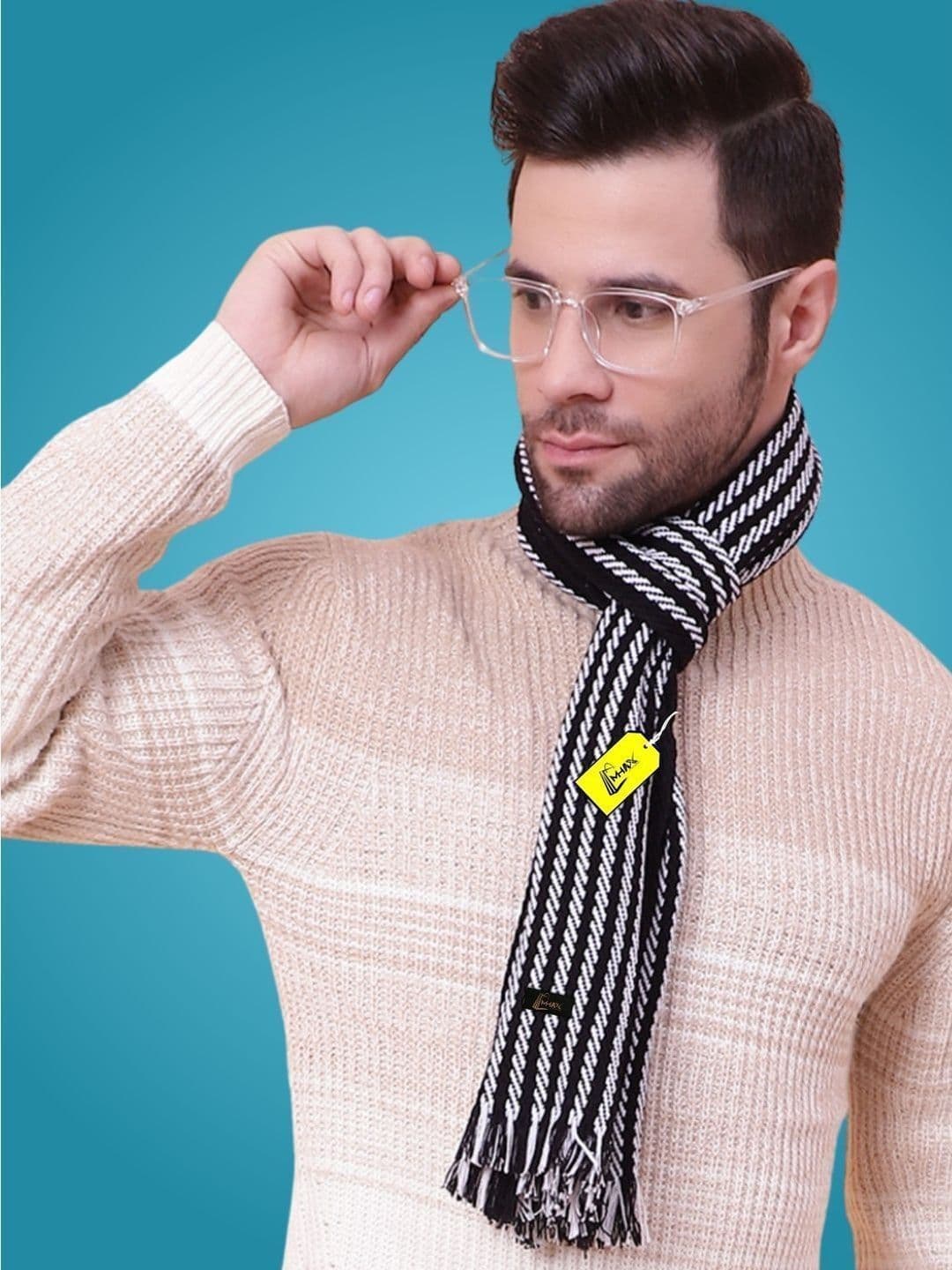 MHAX Men Striped Merino Wool Mufflers - view 1