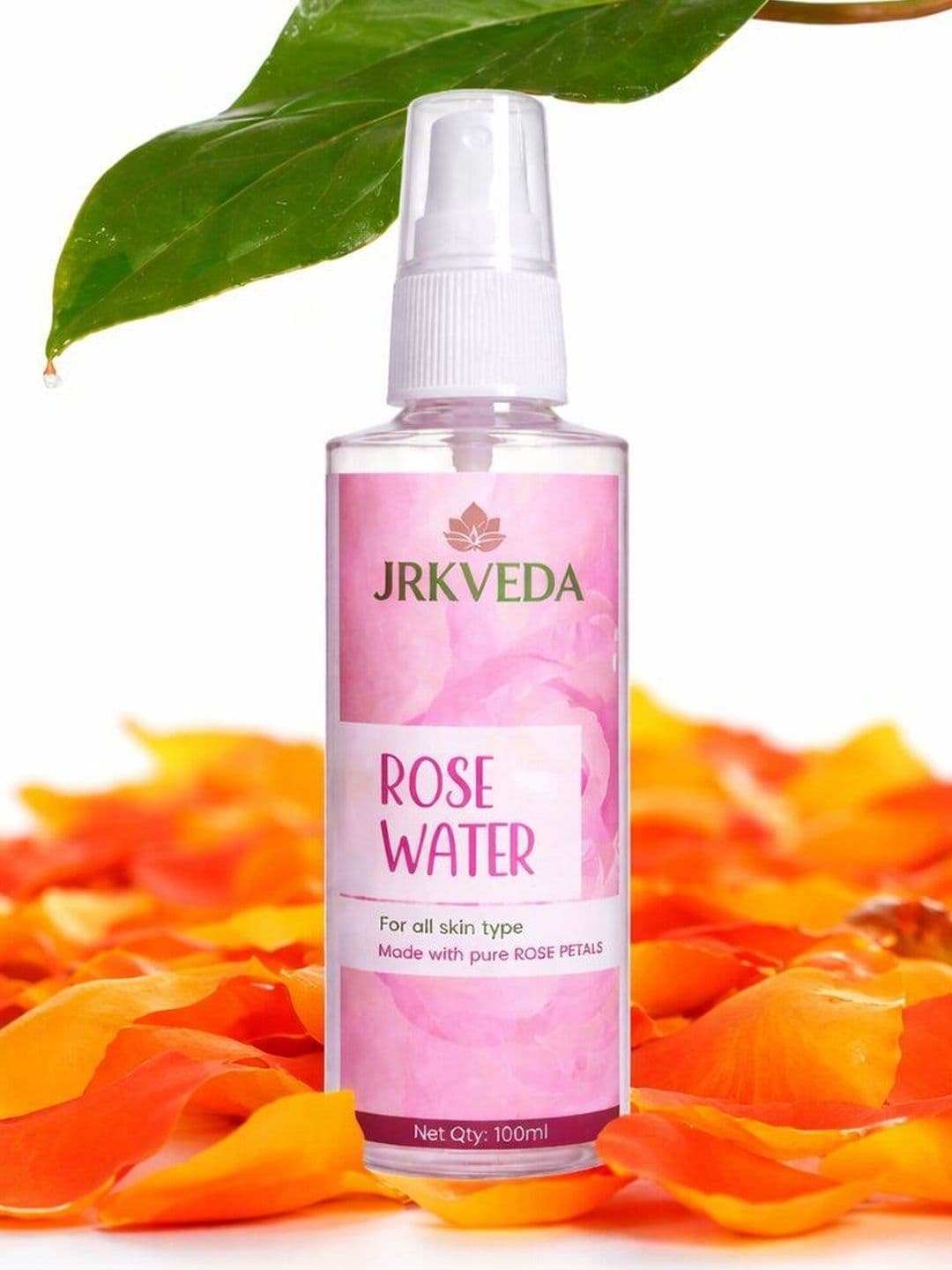 JRKVEDA Pure Rose Petals Rose Water - 100 ml - view 1