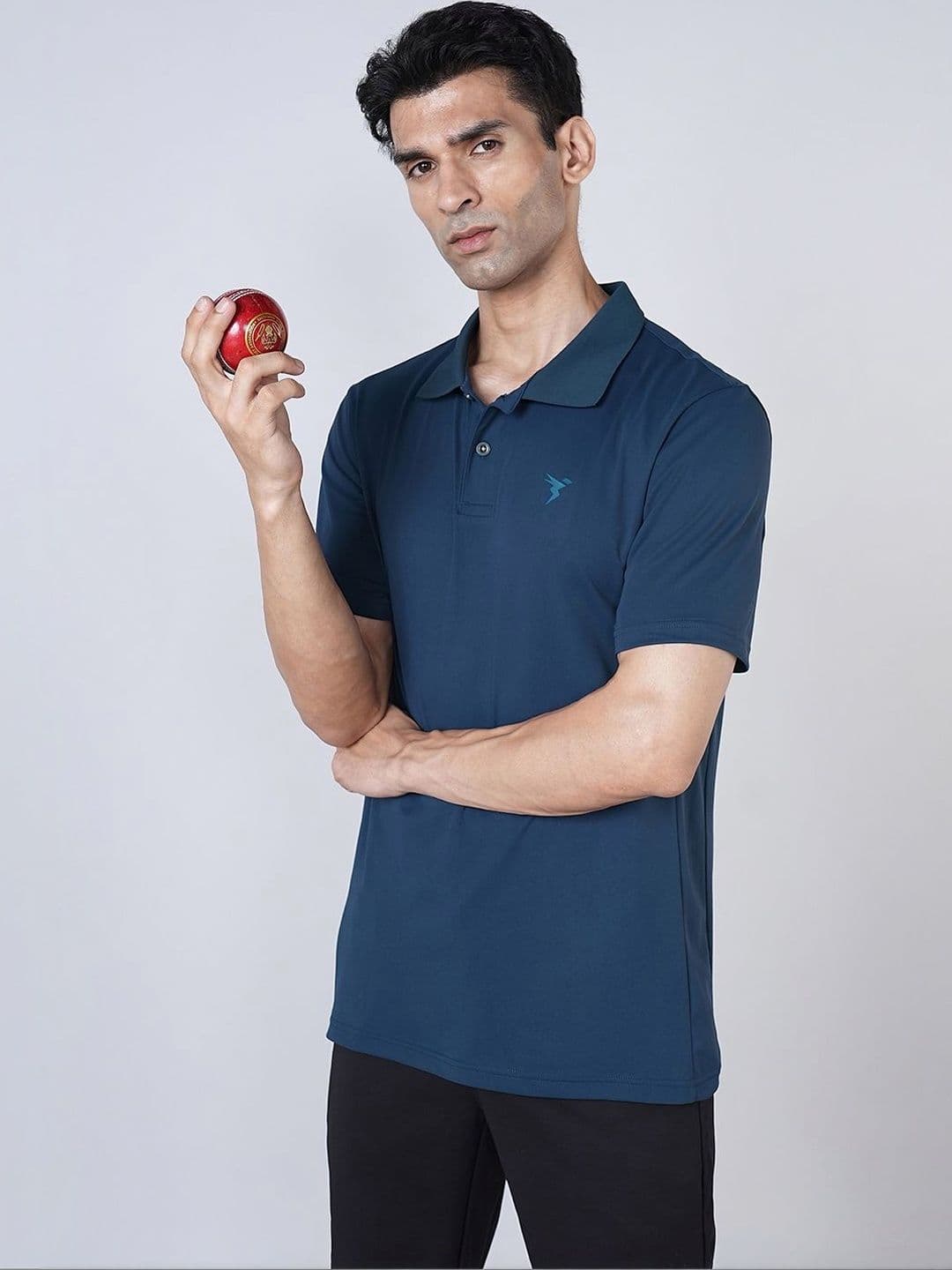 Technosport Men Polo Collar Pockets Slim Fit T-shirt - view 1