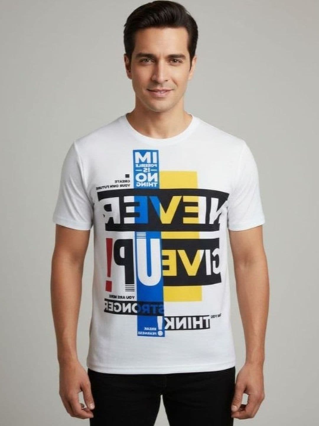 Dezin Men Typography Printed T-shirt - view 1