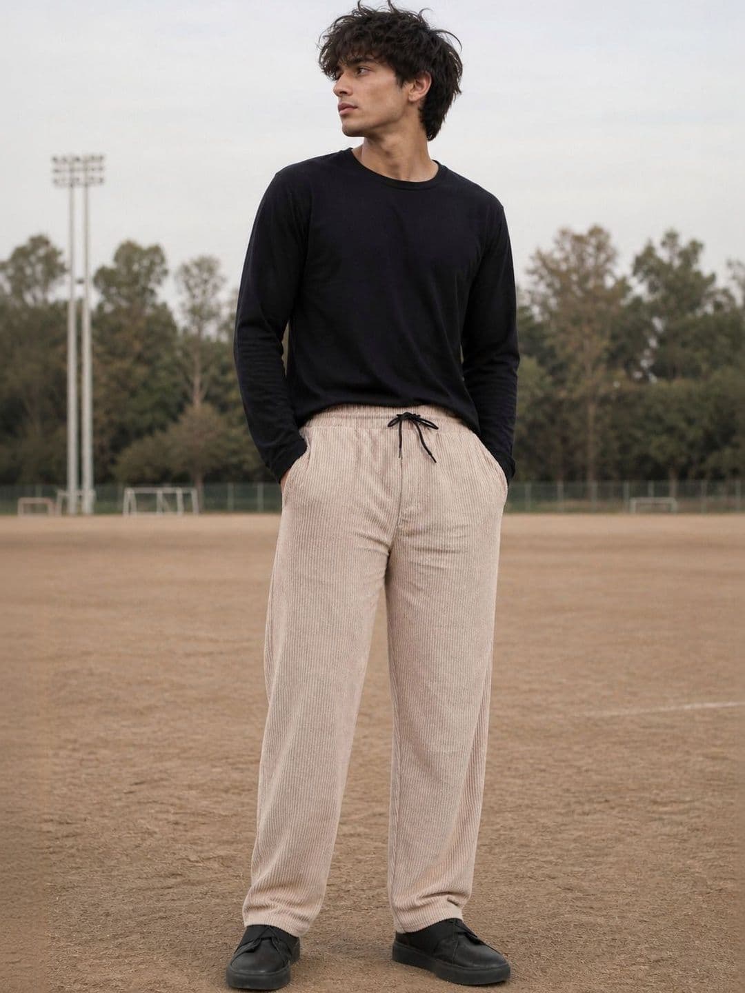 MaverIQ Men Regular Fit Textured Track Pants - view 1