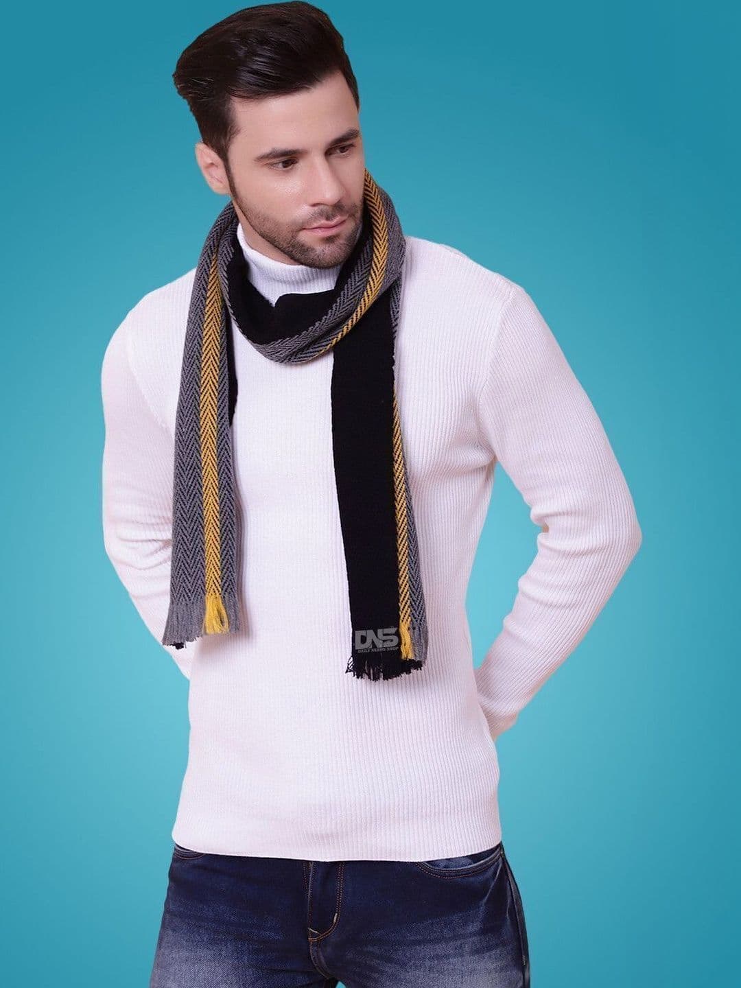 MHAX Men Striped Merino Wool Mufflers - view 1