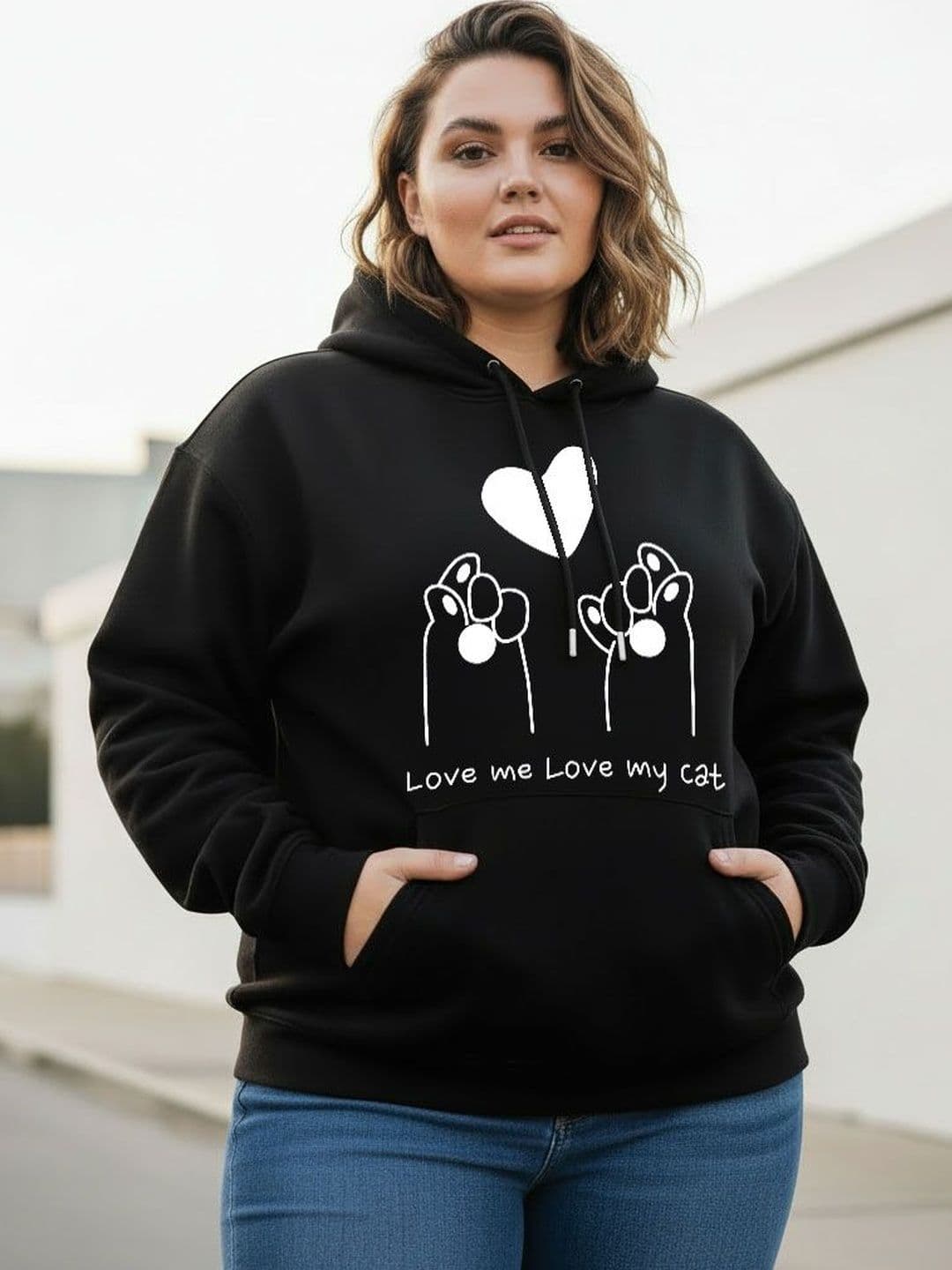 Moda Rapido Women Printed Hooded Sweatshirt - view 1