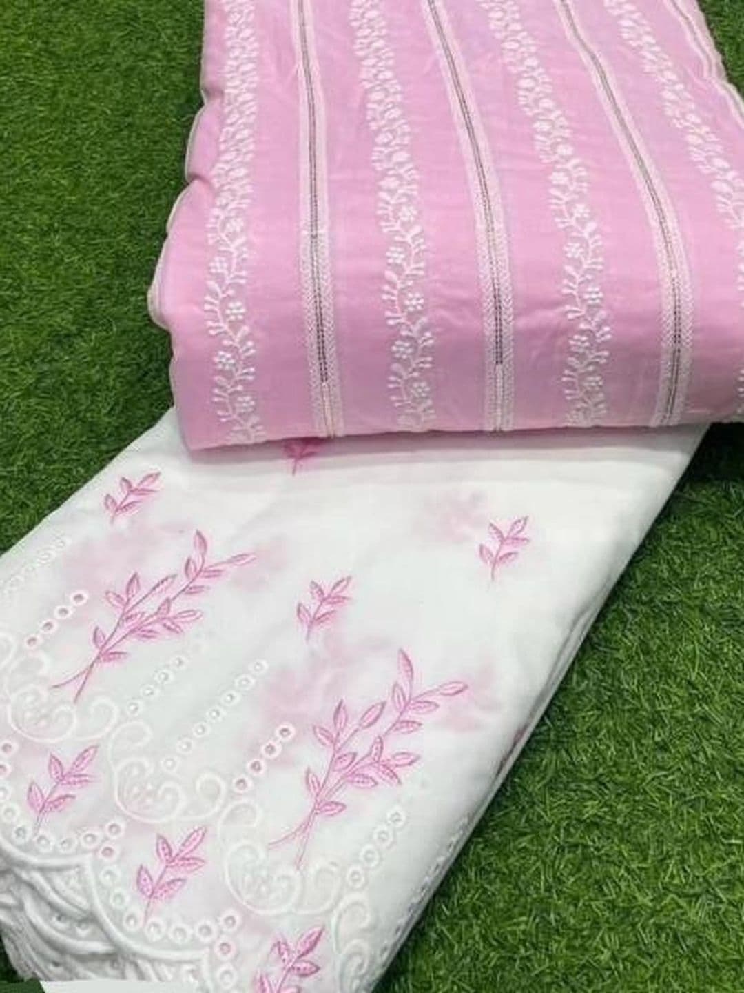 TRYSTON Embroidered Unstitched Dress Material - view 1