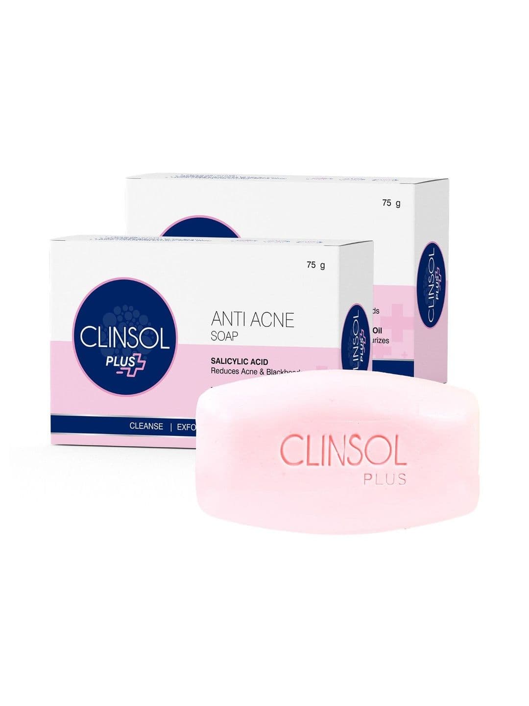 Leeford Set of 2 Clinsol Plus Soap With Salicylic Acid - 75 g Each - view 1